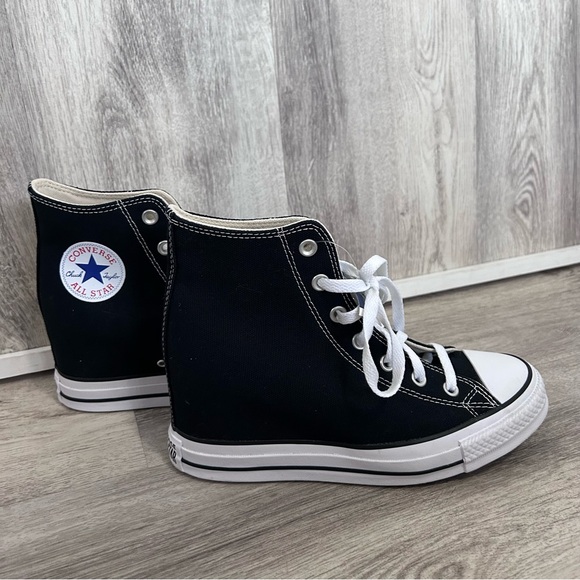 Converse Classic Hidden Wedge Platform high-top sneakers Womens 9.5 Chuck Taylor - Picture 2 of 12